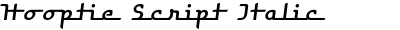 Hooptie Script Italic